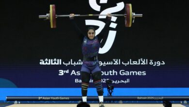 دختر وزنهبردار ایران به مدال برنز رسید 5