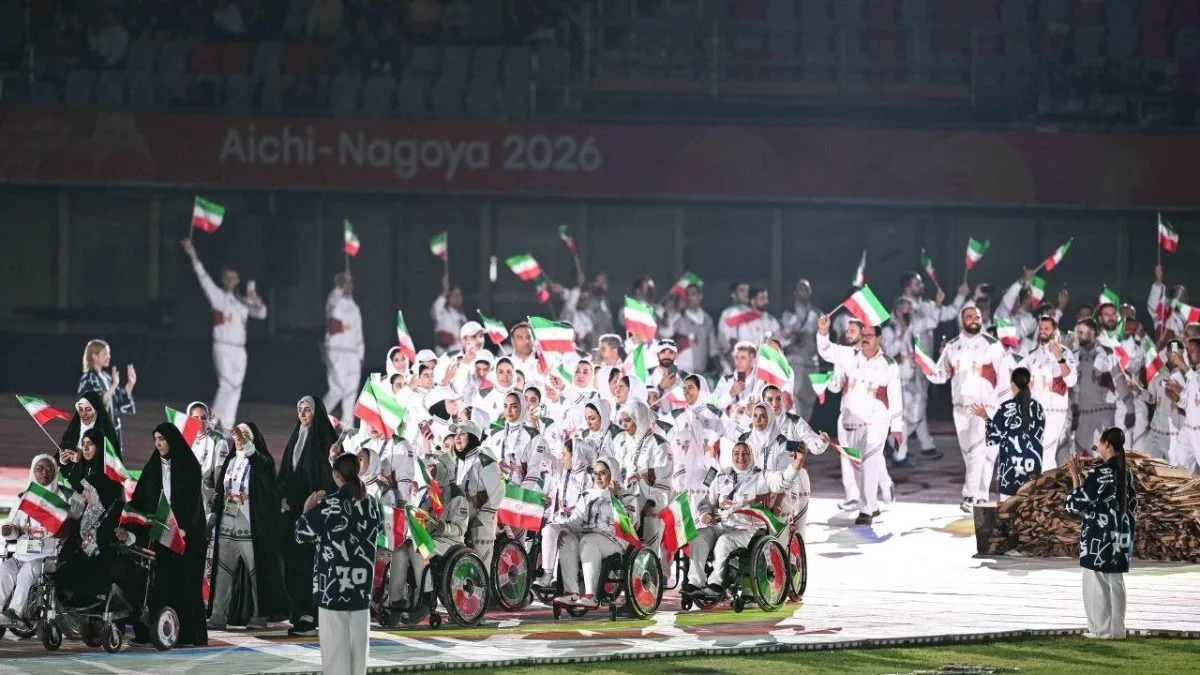 کاروان ایران در مراسم افتتاحیه رژه رفت